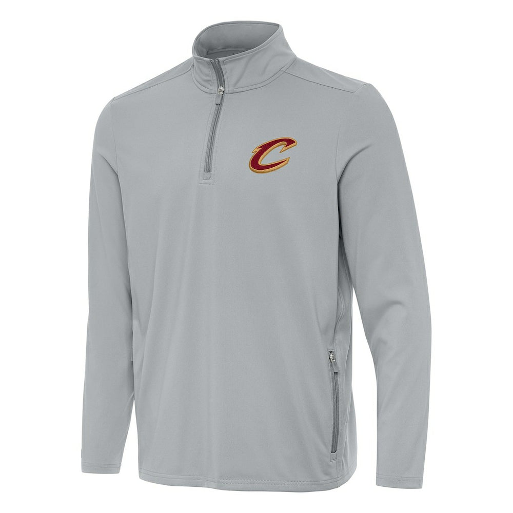 Gray Cleveland Cavaliers Antigua Perilous Quarter-Zip Sweatshirt sale | NBA