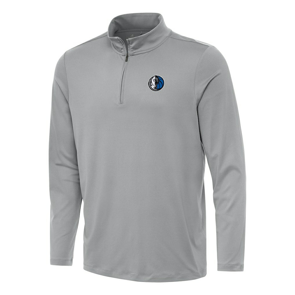 Gray Dallas Mavericks Antigua Reprocess Quarter-Zip Top sale | NBA