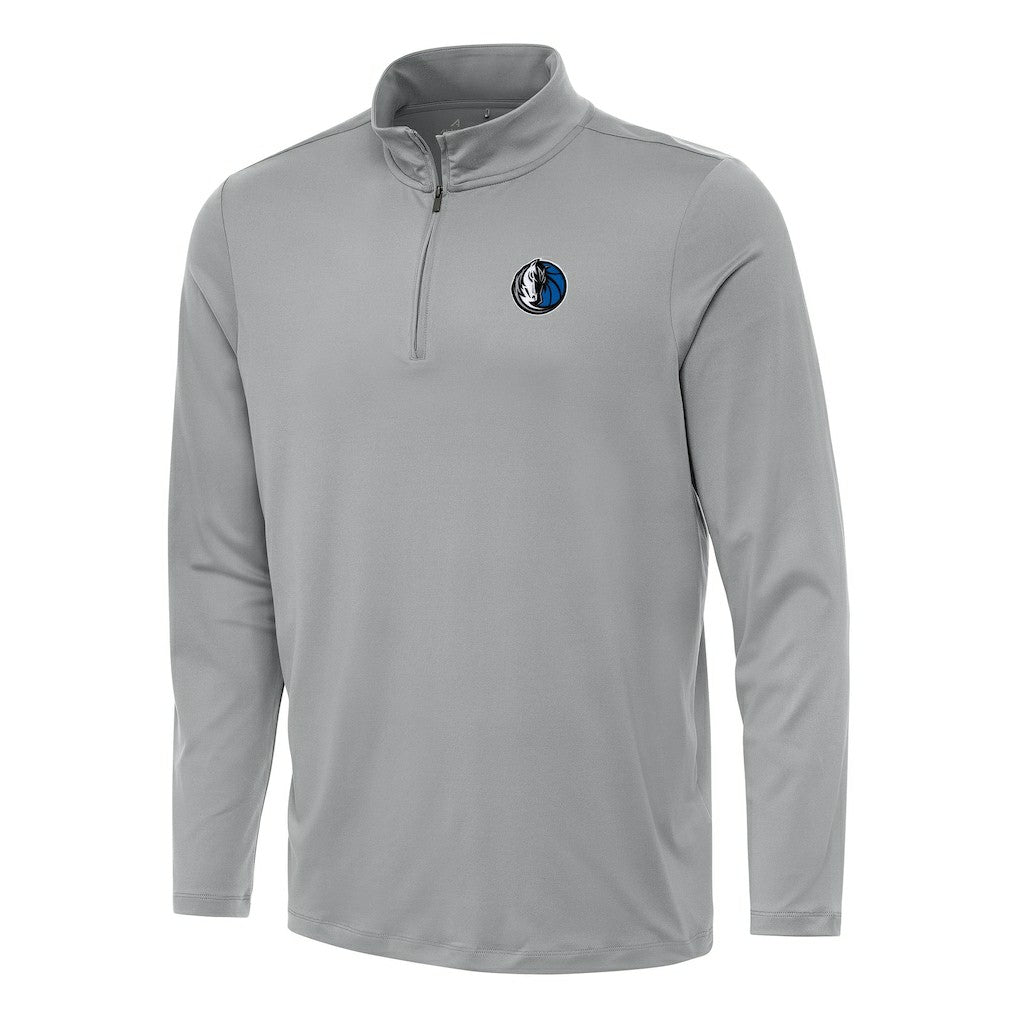 Gray Dallas Mavericks Antigua Reprocess Quarter-Zip Top sale | NBA