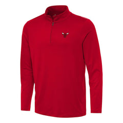 Red Chicago Bulls Antigua Reprocess Quarter-Zip Top | NBA