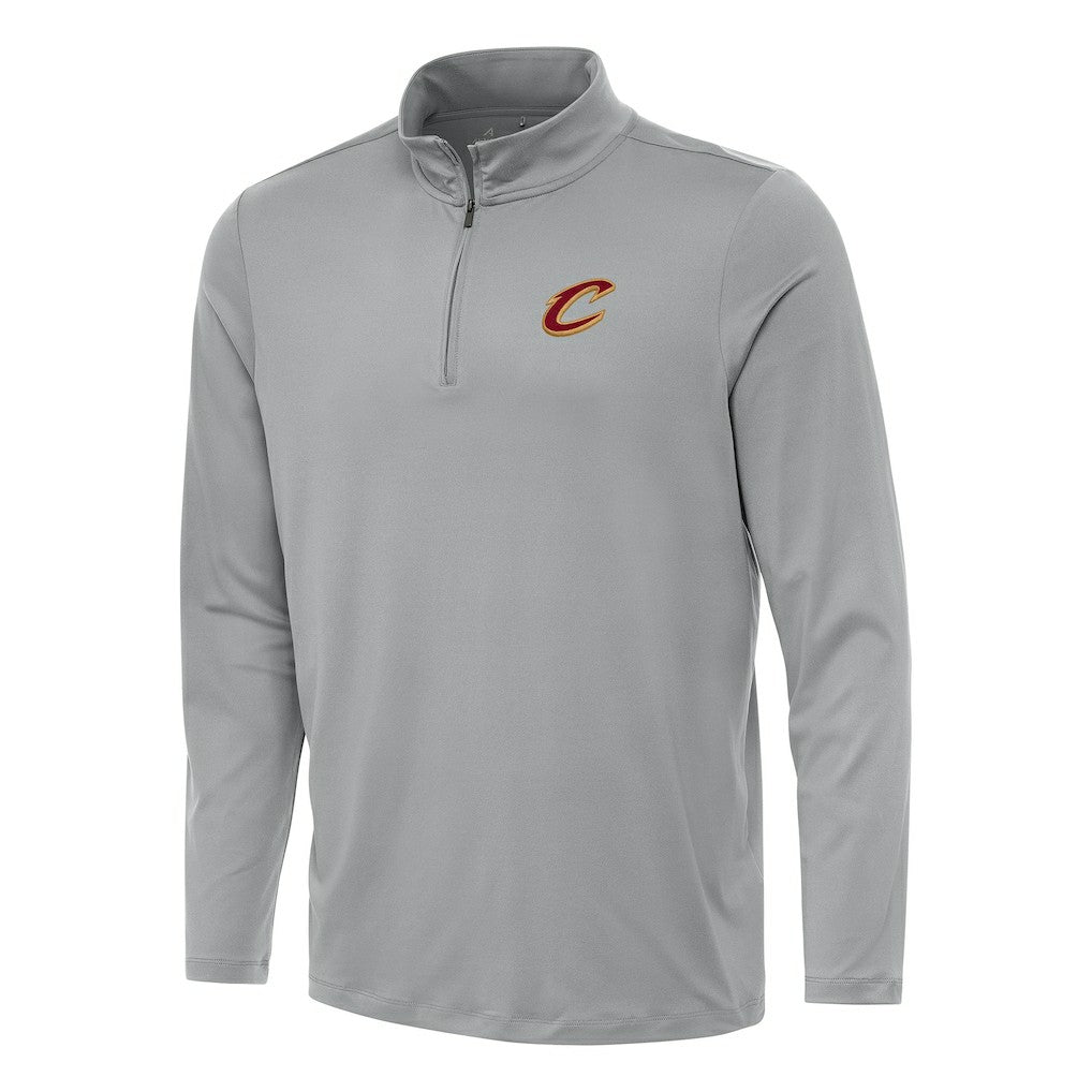 Gray Cleveland Cavaliers Antigua Reprocess Quarter-Zip Top sale | NBA