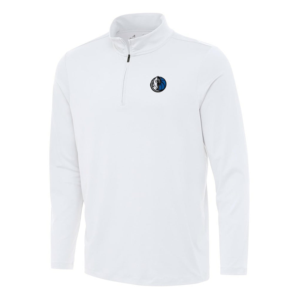 White Dallas Mavericks Antigua Reprocess Quarter-Zip Top sale | NBA