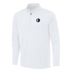 White Dallas Mavericks Antigua Reprocess Quarter-Zip Top sale | NBA