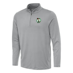 Gray Boston Celtics Antigua Reprocess Quarter-Zip Top | NBA