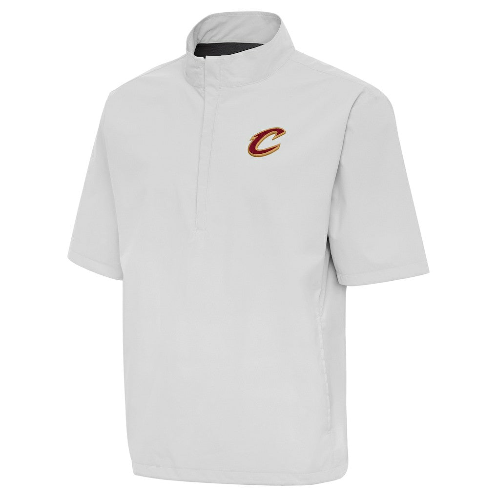 Heather Gray Cleveland Cavaliers Antigua Brisk Quarter-Zip Windbreaker sale | NBA