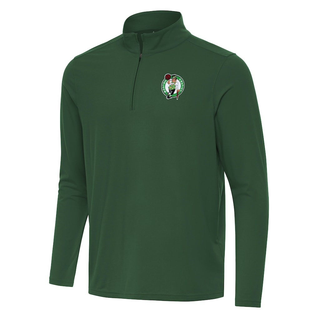 Hunter Green Boston Celtics Antigua Intent Quarter-Zip Top | NBA