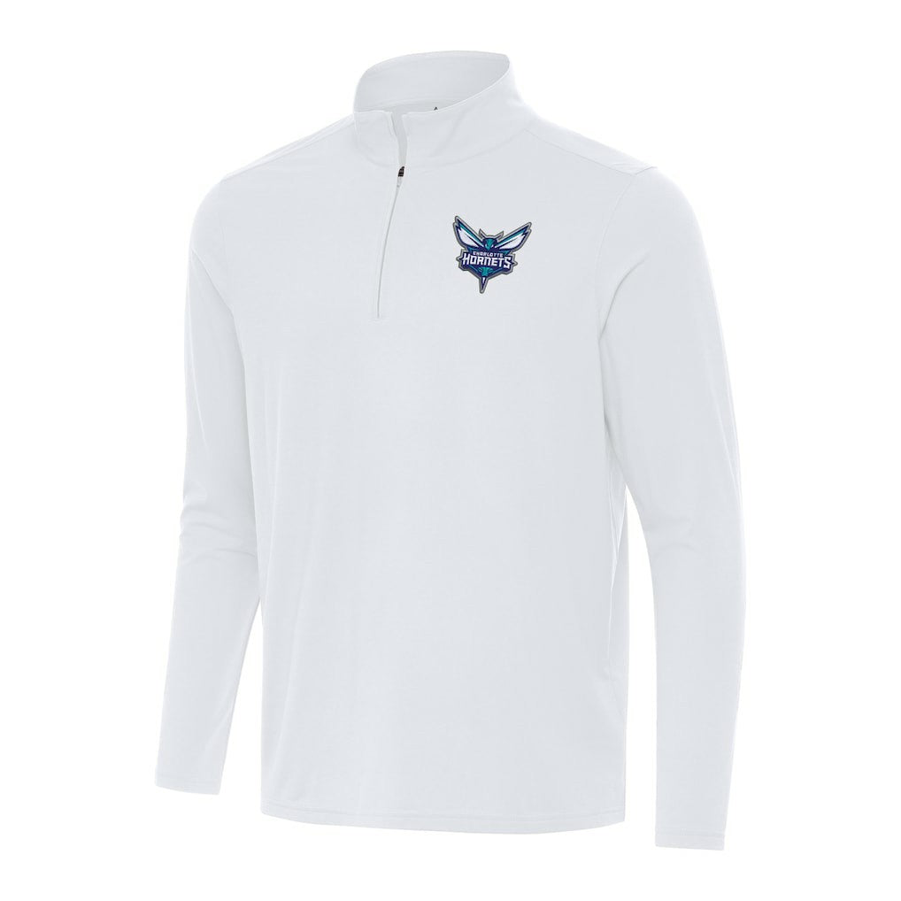 White Charlotte Hornets Antigua Intent Quarter-Zip Top | NBA