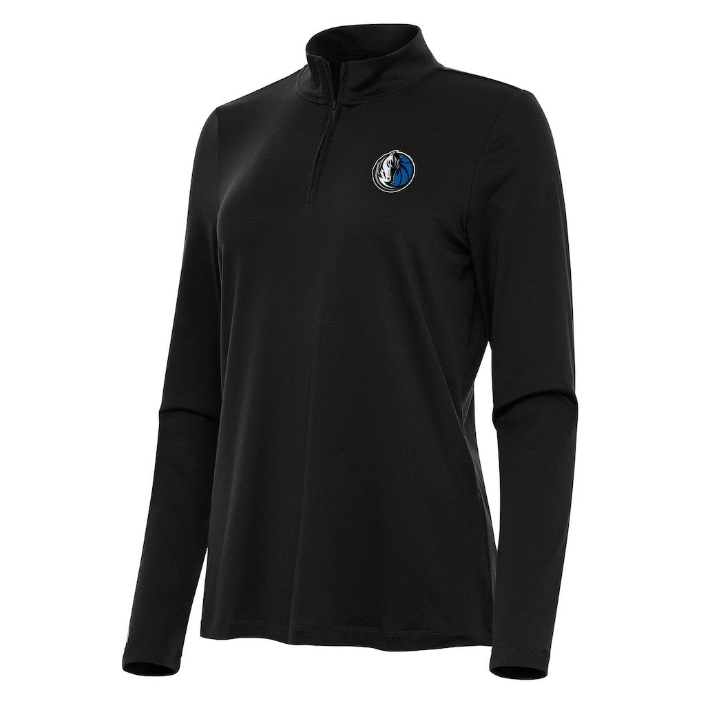 Black Dallas Mavericks Antigua Women's Reprocess Quarter-Zip Top sale | NBA