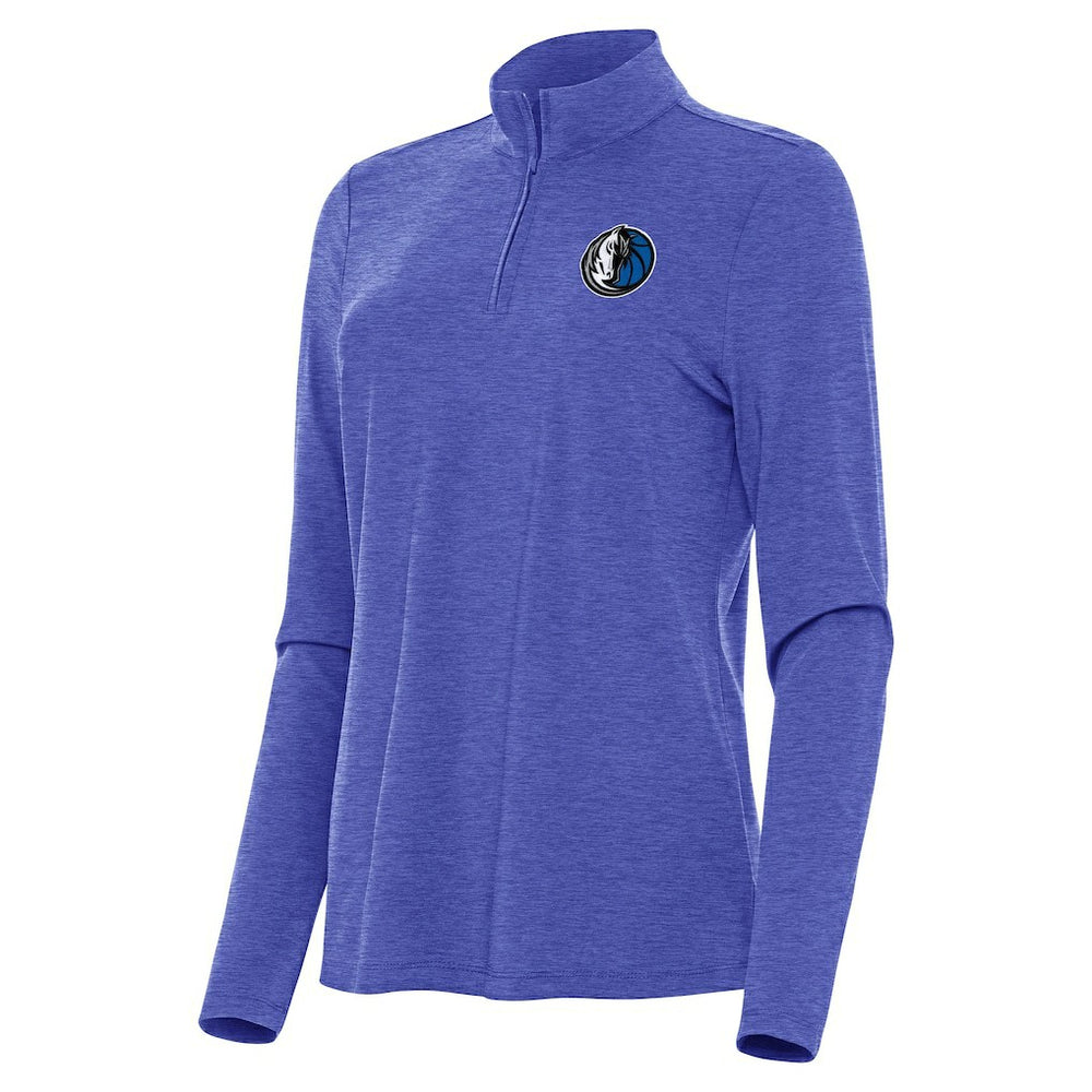 Heather Royal Dallas Mavericks Antigua Women's Bright Quarter-Zip Top sale | NBA