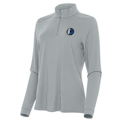 Gray Dallas Mavericks Antigua Women's Intent Quarter-Zip Top sale | NBA