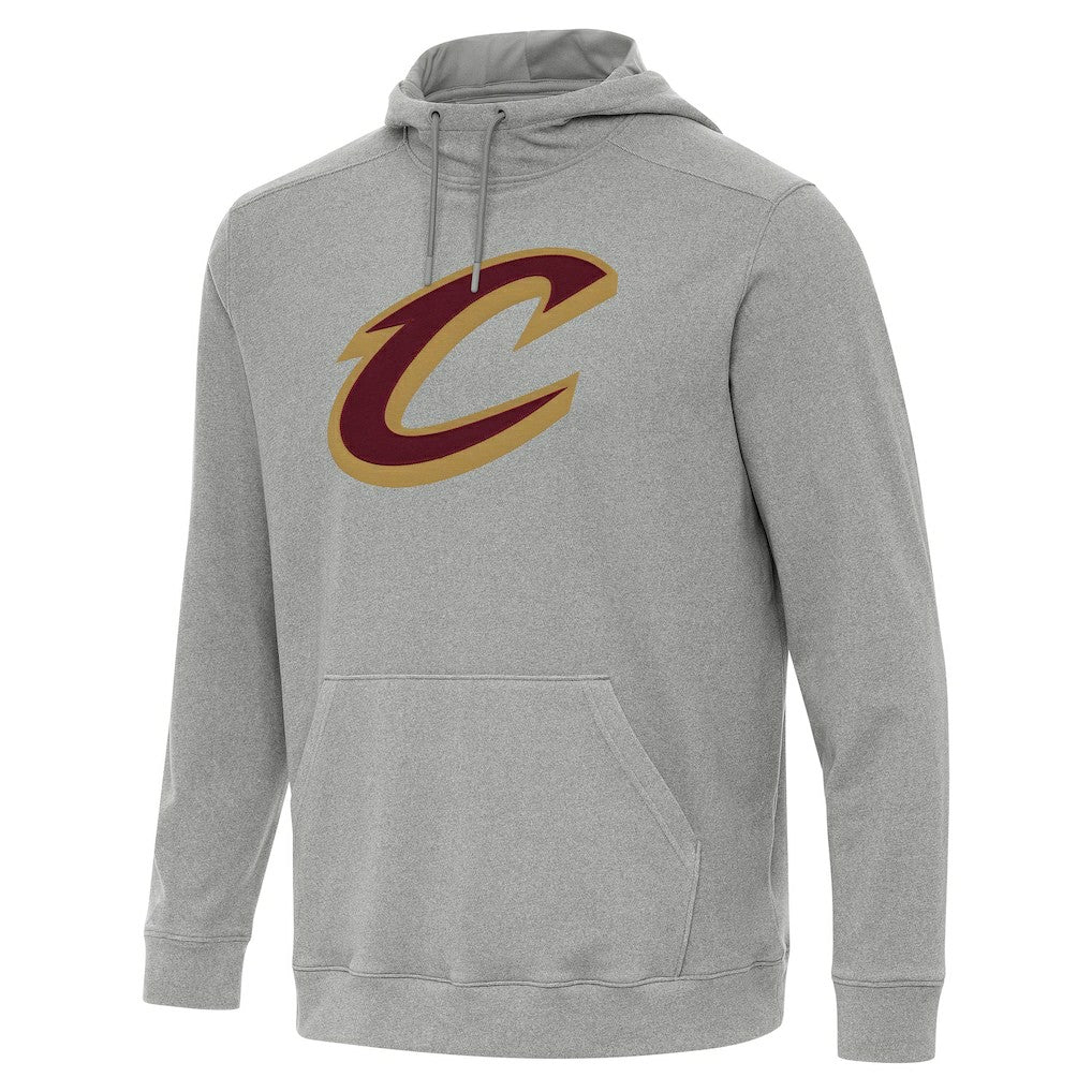 Heather Gray Cleveland Cavaliers Antigua Cloud Pullover Hoodie sale | NBA