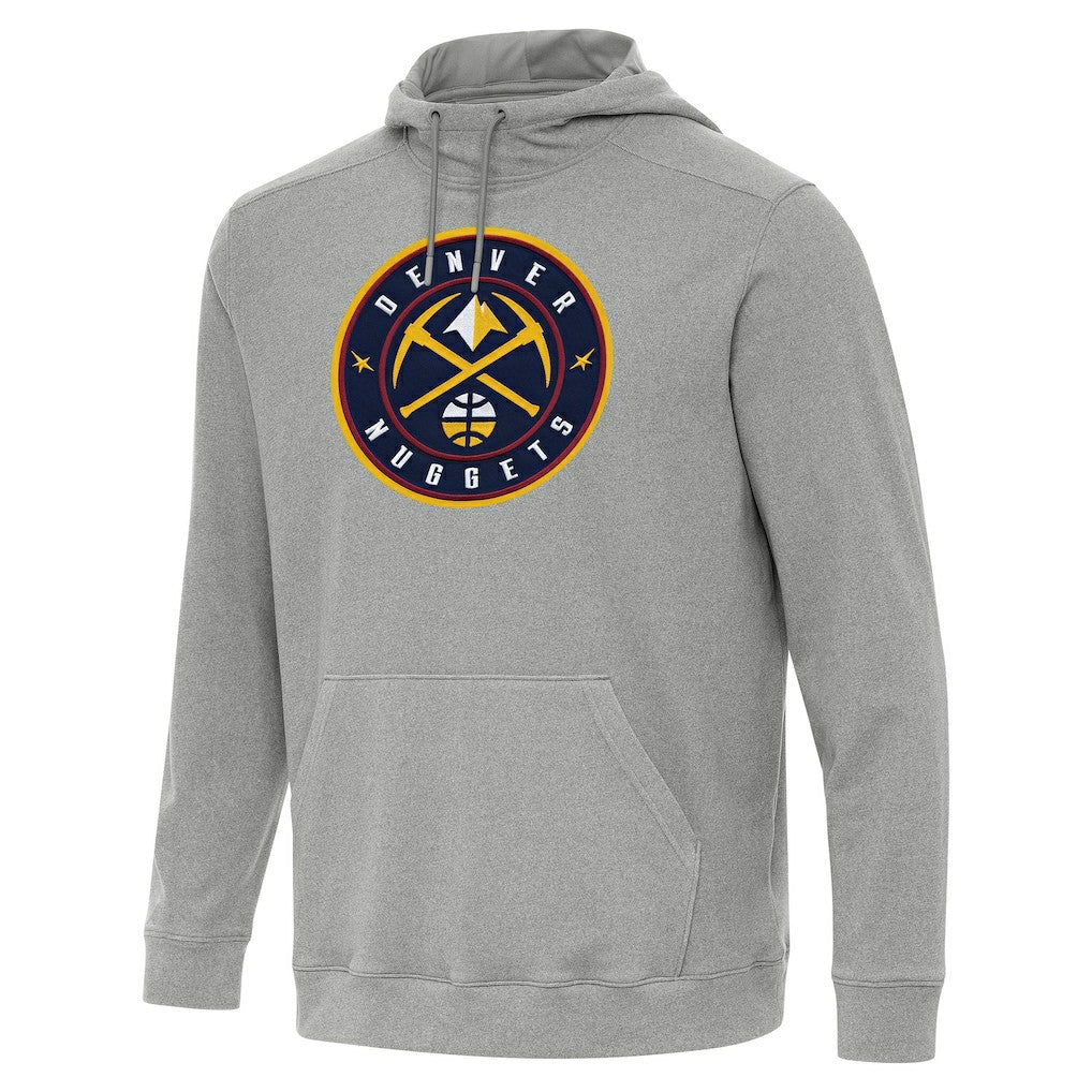 Heather Gray Denver Nuggets Antigua Cloud Pullover Hoodie sale | NBA