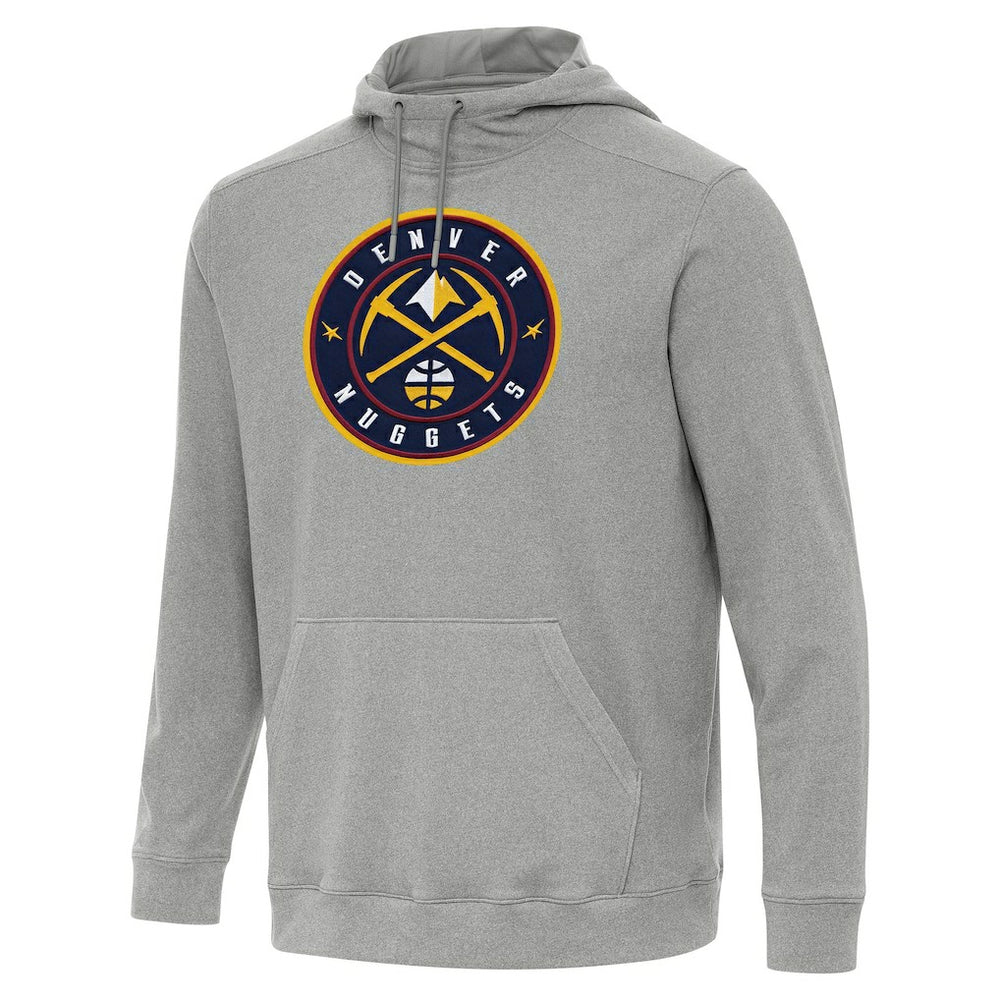 Heather Gray Denver Nuggets Antigua Cloud Pullover Hoodie sale | NBA