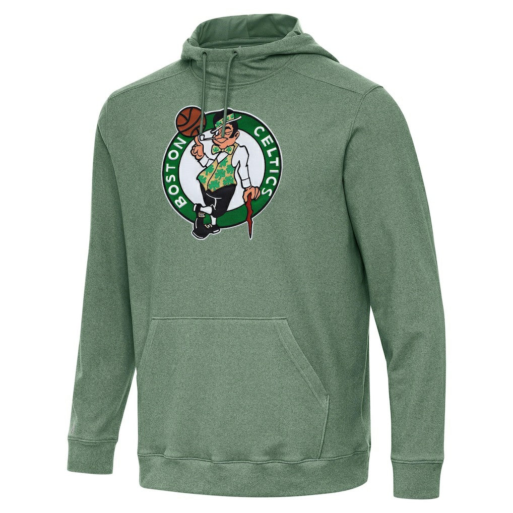 Heather Green Boston Celtics Antigua Cloud Pullover Hoodie | NBA