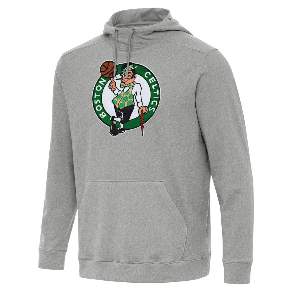 Heather Gray Boston Celtics Antigua Cloud Pullover Hoodie | NBA