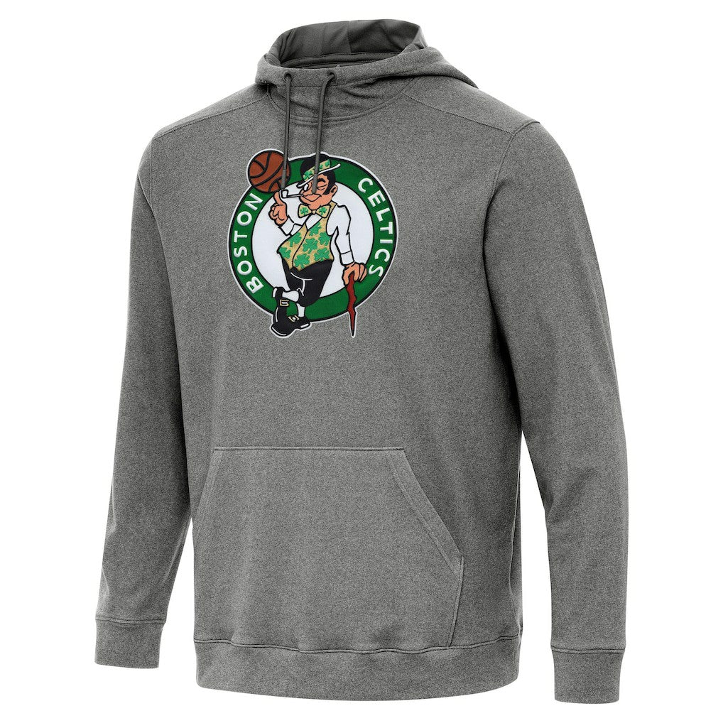 Heather Black Boston Celtics Antigua Cloud Pullover Hoodie | NBA