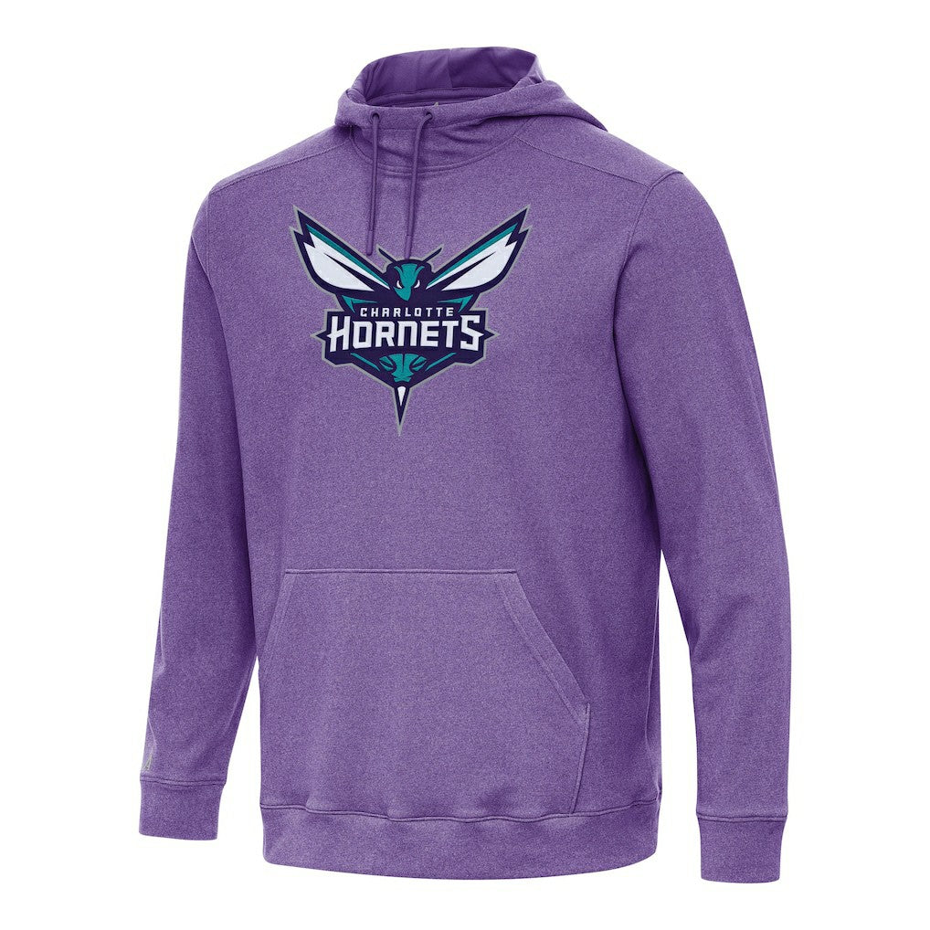 Heather Purple Charlotte Hornets Antigua Cloud Pullover Hoodie | NBA