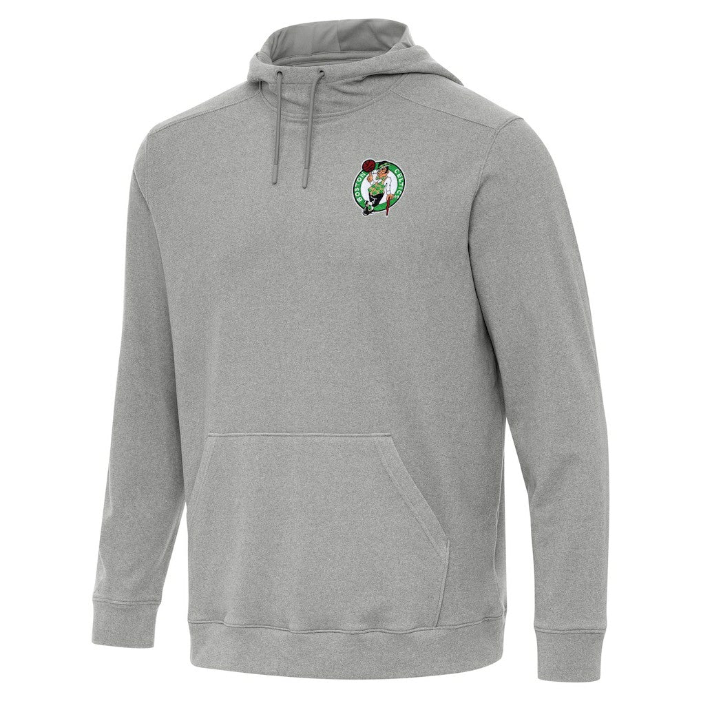 Heather Gray Boston Celtics Antigua Cloud Pullover Hoodie | NBA