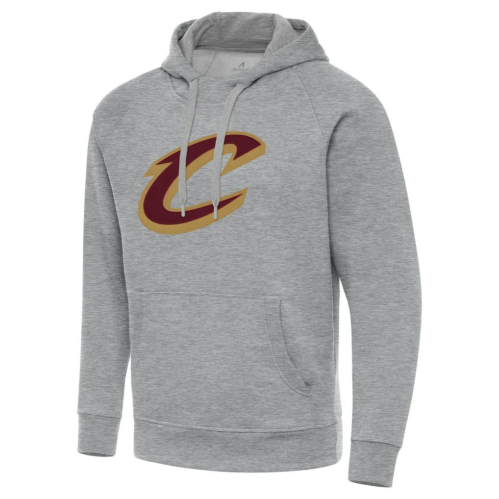Heather Gray Cleveland Cavaliers Antigua Big & Tall Victory Raglan Pullover Hoodie sale | NBA