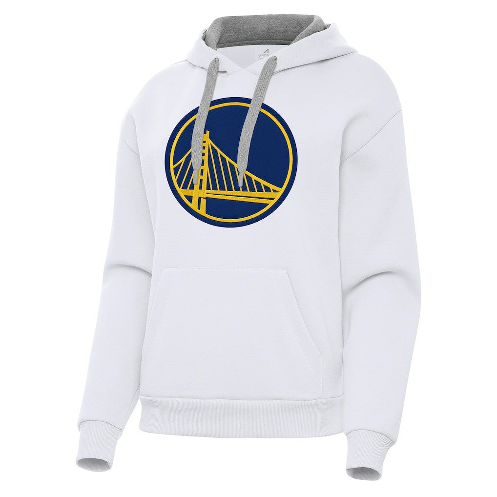 White Golden State Warriors Antigua Women's Victory Pullover Hoodie sale | NBA