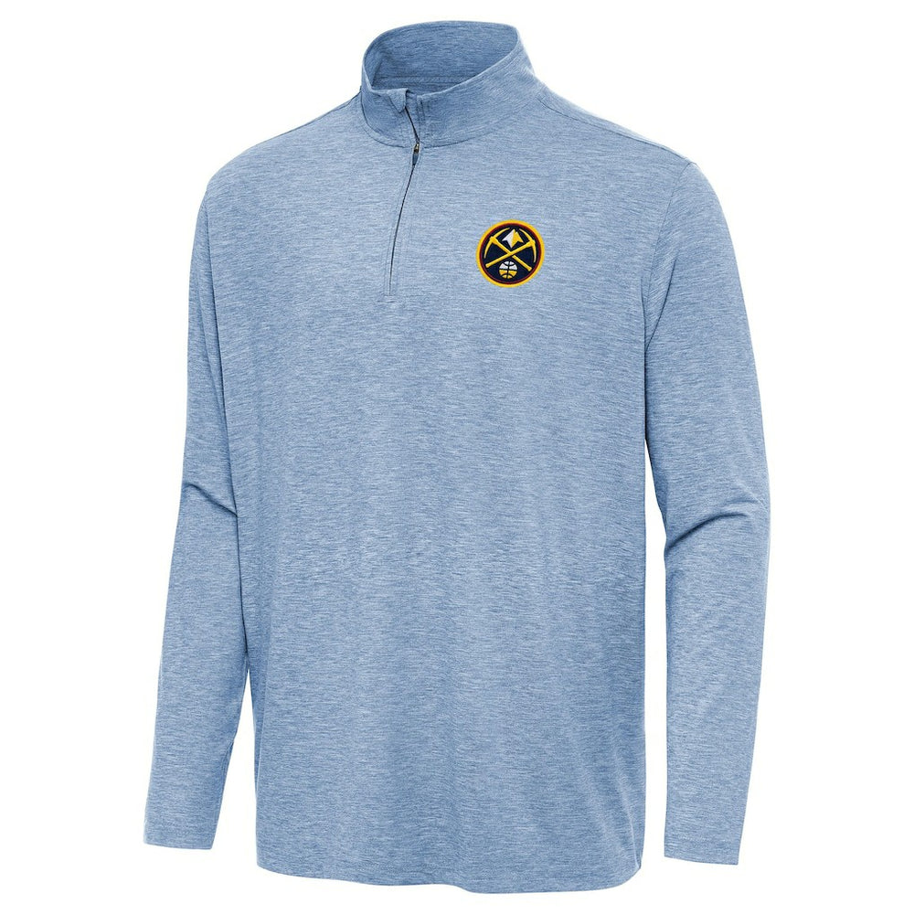 Heather Blue Denver Nuggets Antigua Hunk Quarter-Zip Top sale | NBA