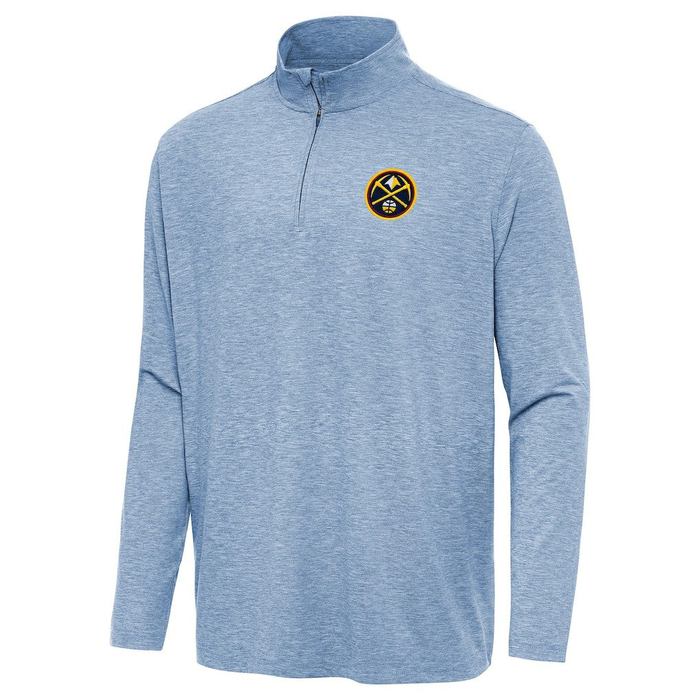 Heather Blue Denver Nuggets Antigua Hunk Quarter-Zip Top sale | NBA