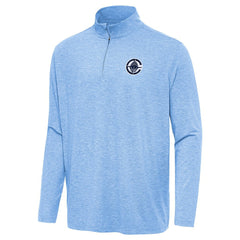 Heather Powder Blue LA Clippers Antigua Hunk Quarter-Zip Top | NBA