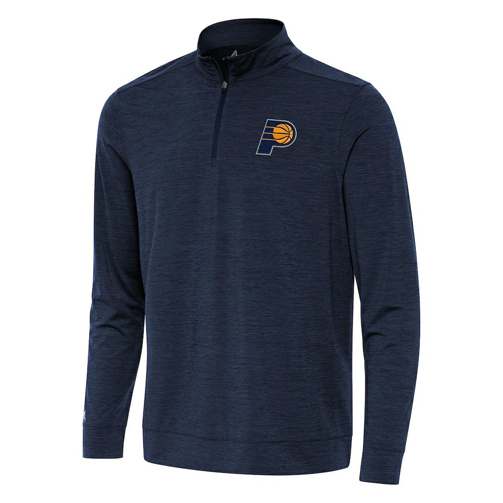 Heather Navy Indiana Pacers Antigua Bright Quarter-Zip Top | NBA