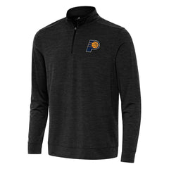 Heather Black Indiana Pacers Antigua Bright Quarter-Zip Top | NBA