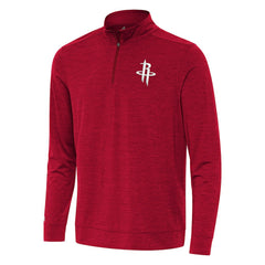 Heather Red Houston Rockets Antigua Bright Quarter-Zip Top sale | NBA