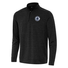 Heather Black LA Clippers Antigua Bright Quarter-Zip Top | NBA
