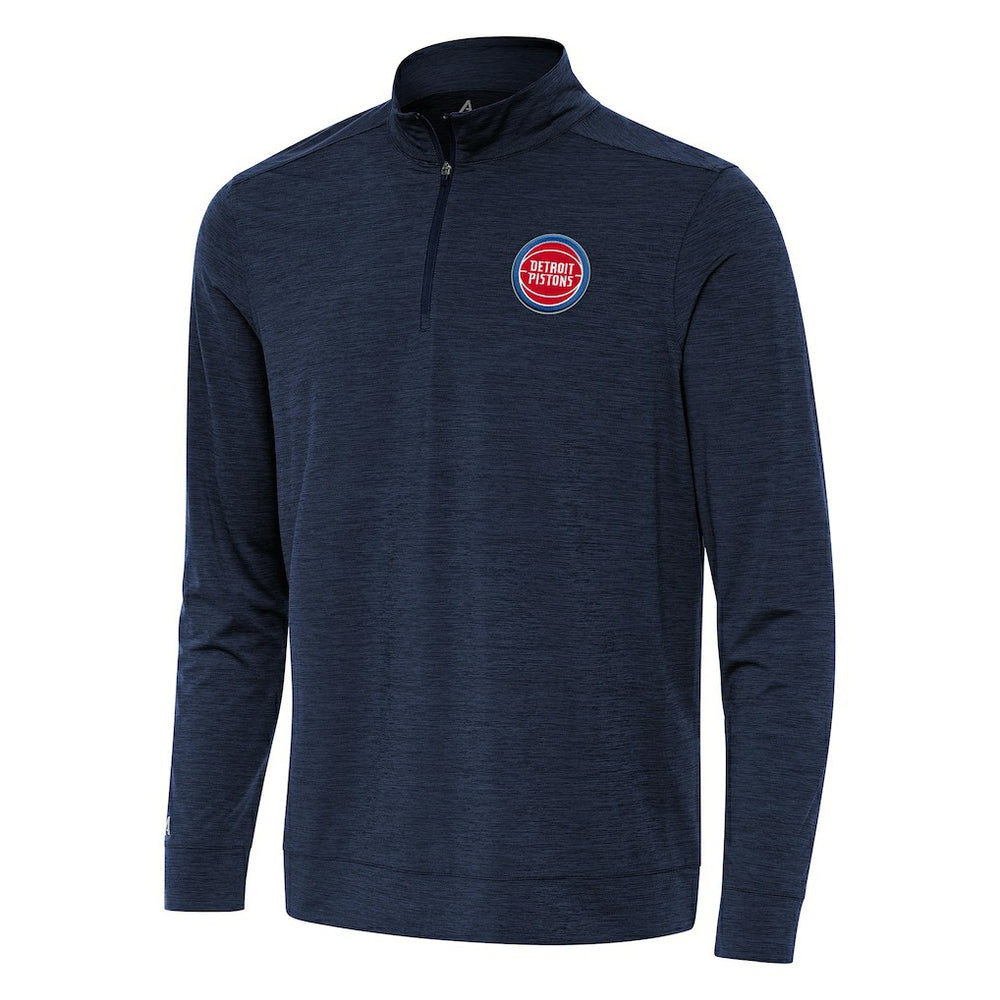 Heather Navy Detroit Pistons Antigua Bright Quarter-Zip Top sale | NBA
