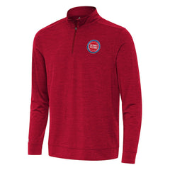 Heather Red Detroit Pistons Antigua Bright Quarter-Zip Top sale | NBA