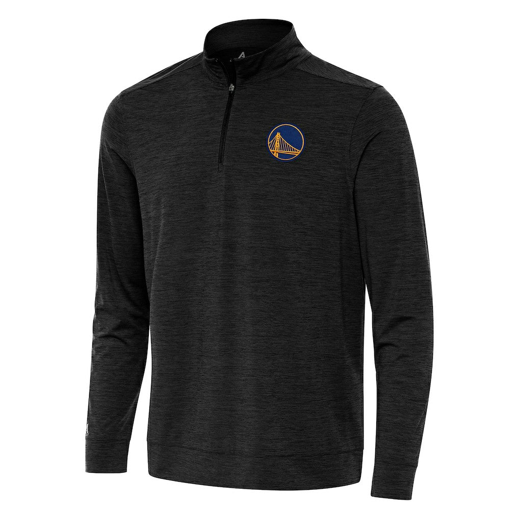 Heather Black Golden State Warriors Antigua Bright Quarter-Zip Top sale | NBA