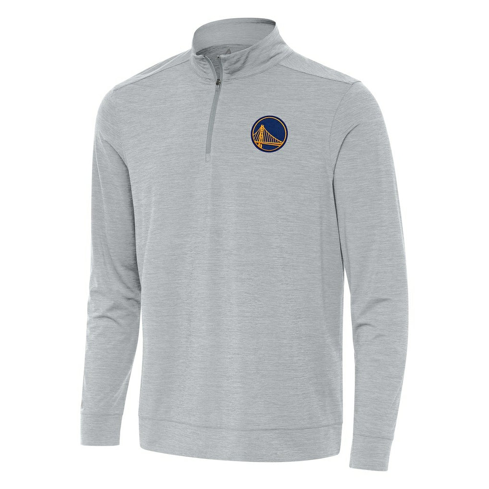 Heather Gray Golden State Warriors Antigua Bright Quarter-Zip Top sale | NBA