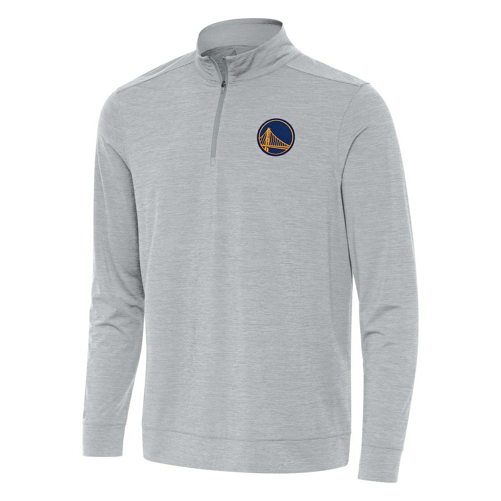 Heather Gray Golden State Warriors Antigua Bright Quarter-Zip Top sale | NBA