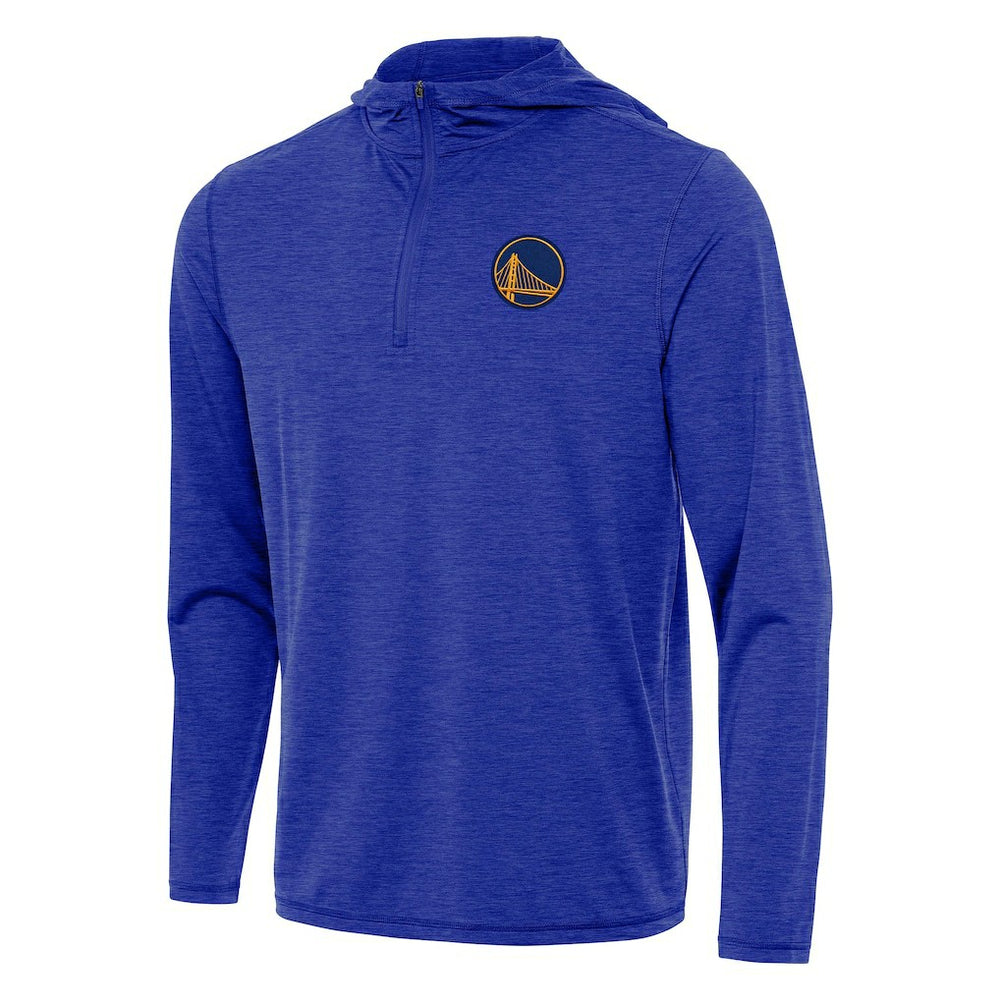 Heather Royal Golden State Warriors Antigua Tidy Quarter-Zip Hoodie sale | NBA