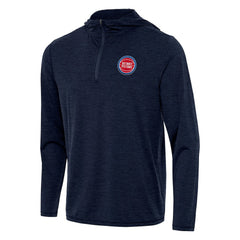 Heather Navy Detroit Pistons Antigua Tidy Quarter-Zip Hoodie sale | NBA