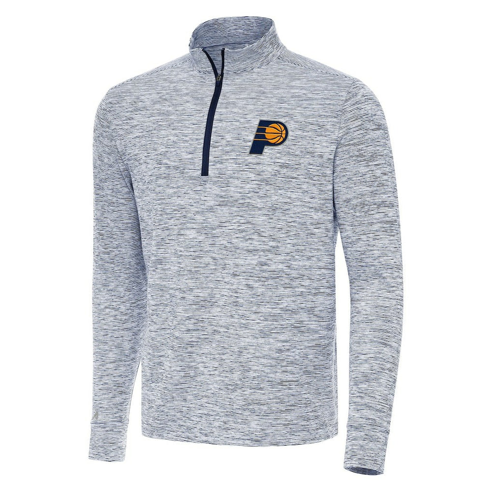 Navy Indiana Pacers Antigua Cause Quarter-Zip Top | NBA