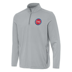 Gray Detroit Pistons Antigua Perilous Quarter-Zip Sweatshirt sale | NBA