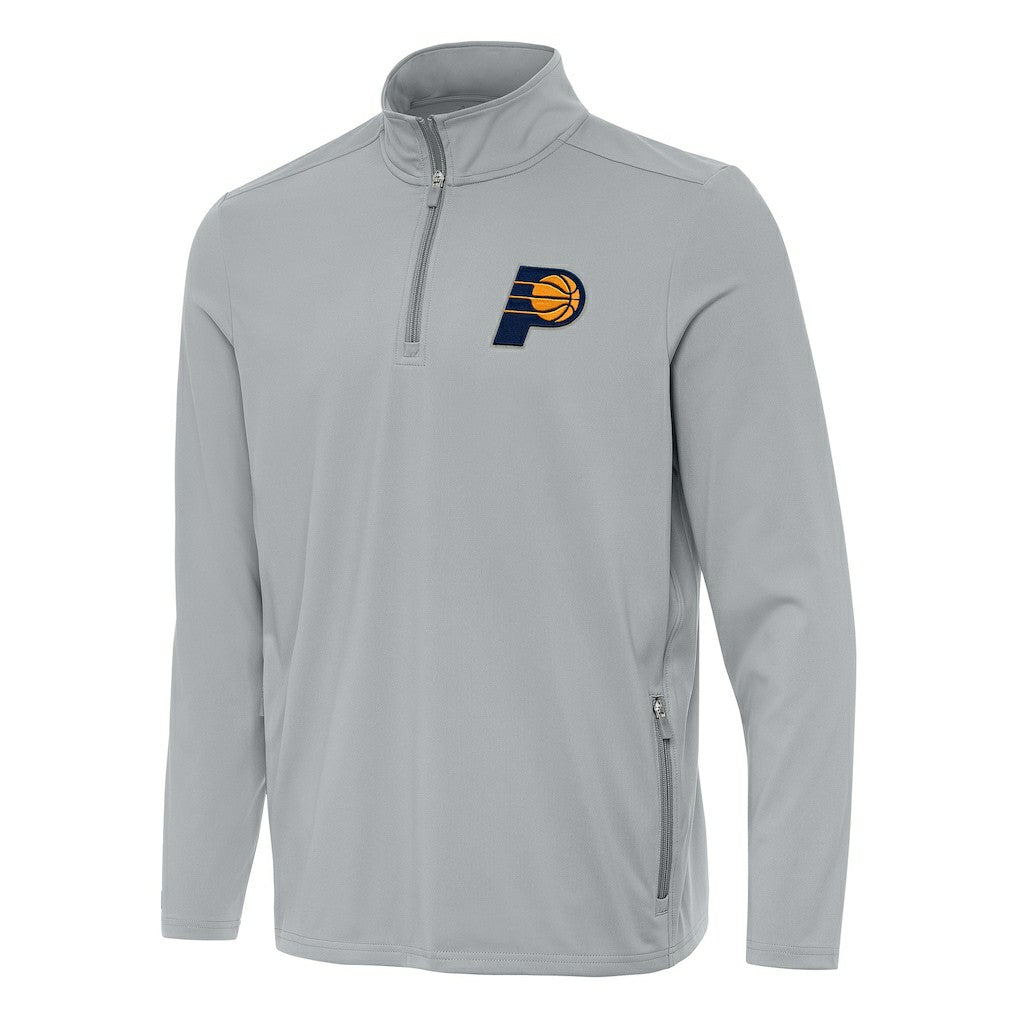 Gray Indiana Pacers Antigua Perilous Quarter-Zip Sweatshirt | NBA