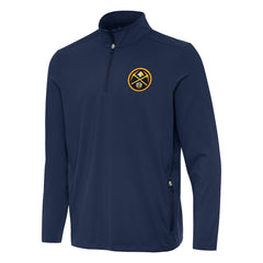 Navy Denver Nuggets Antigua Perilous Quarter-Zip Sweatshirt sale | NBA