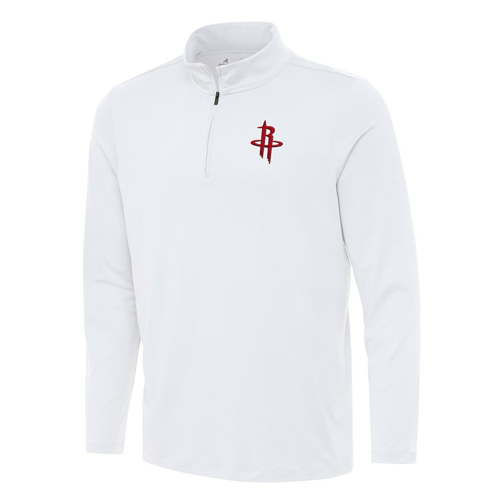 White Houston Rockets Antigua Reprocess Quarter-Zip Top sale | NBA