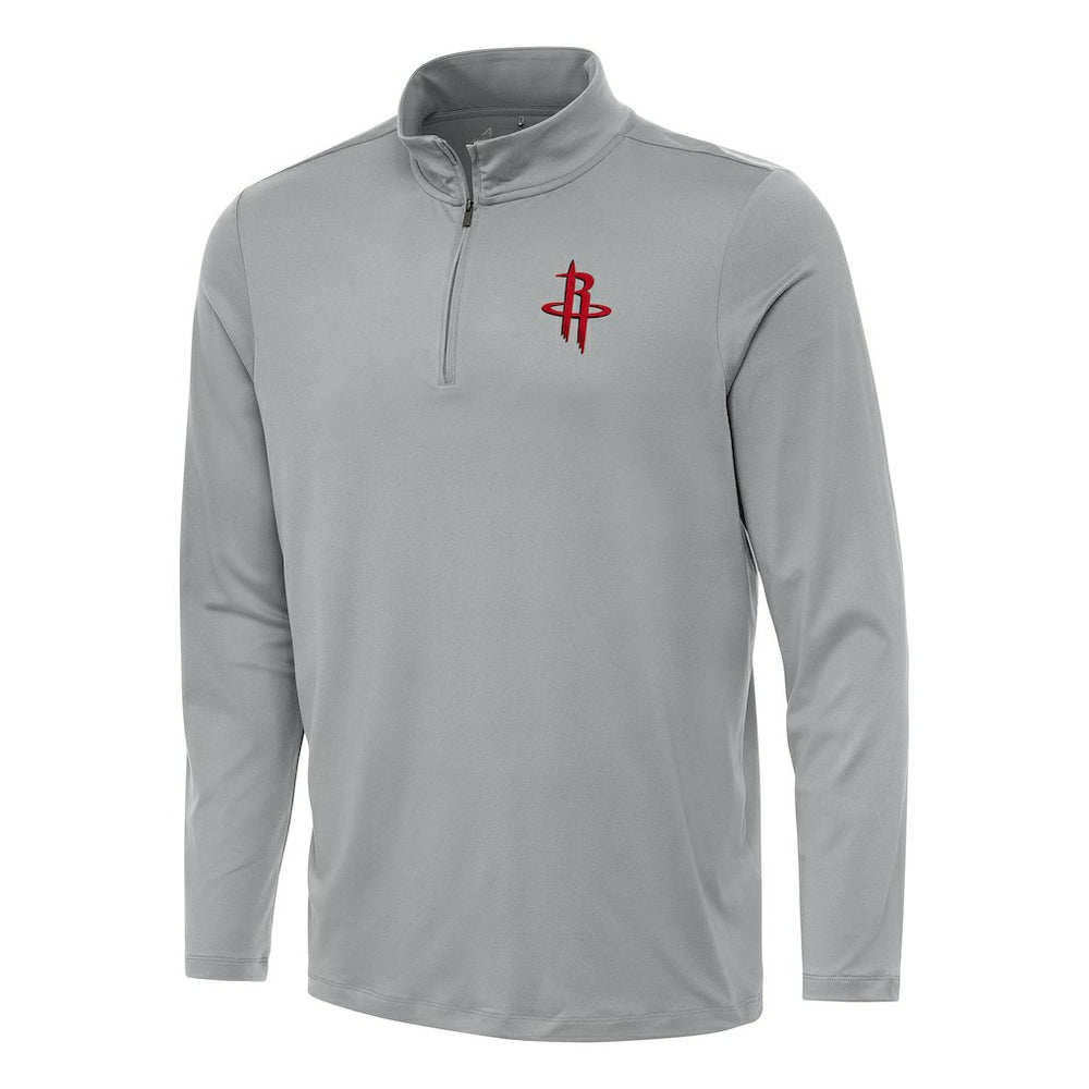 Gray Houston Rockets Antigua Reprocess Quarter-Zip Top sale | NBA