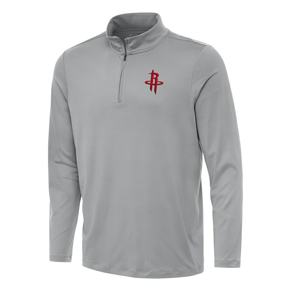 Gray Houston Rockets Antigua Reprocess Quarter-Zip Top sale | NBA