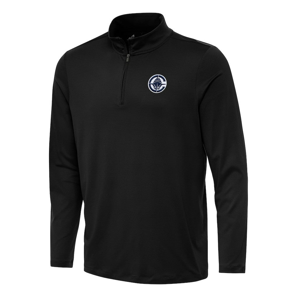 Black LA Clippers Antigua Reprocess Quarter-Zip Top | NBA