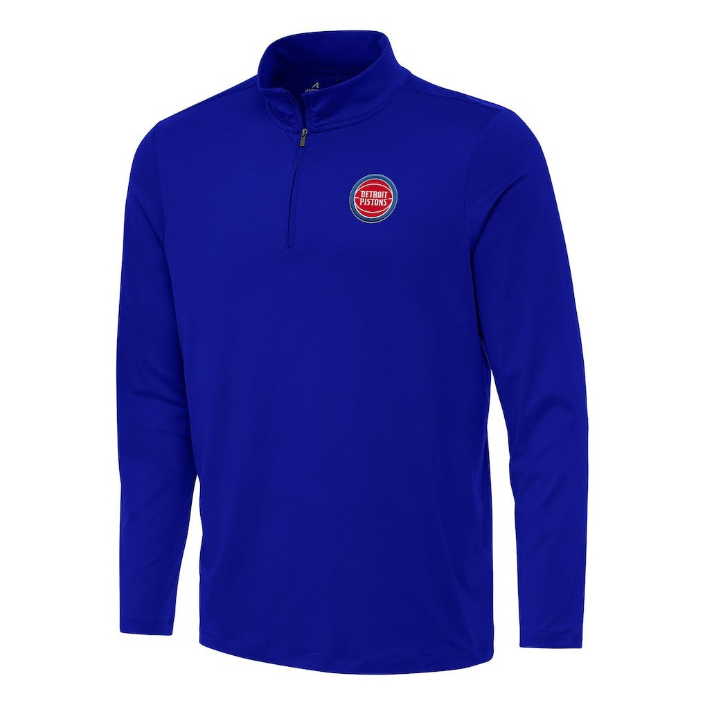Blue Detroit Pistons Antigua Reprocess Quarter-Zip Top sale | NBA