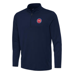 Navy Detroit Pistons Antigua Reprocess Quarter-Zip Top sale | NBA