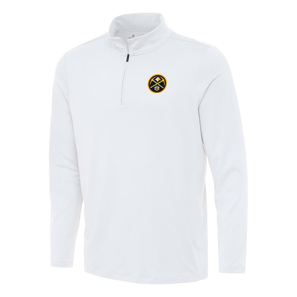 White Denver Nuggets Antigua Reprocess Quarter-Zip Top sale | NBA