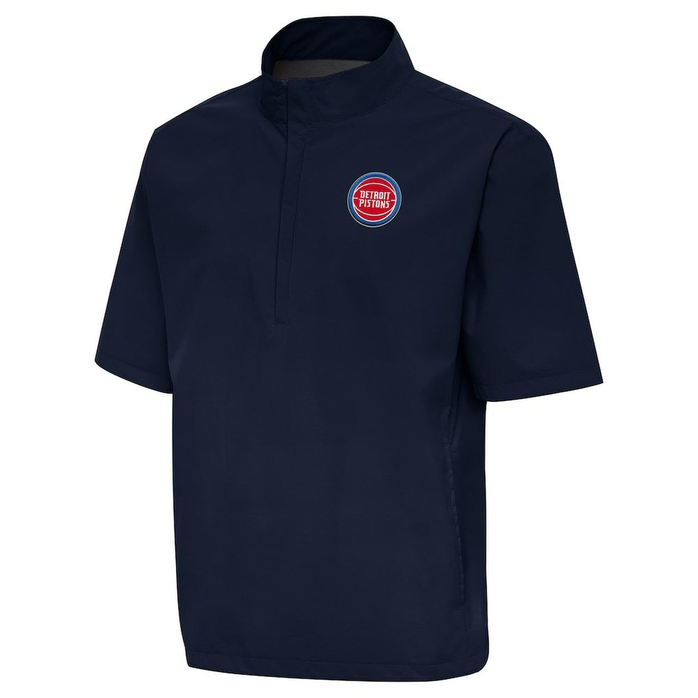Navy Detroit Pistons Antigua Brisk Quarter-Zip Windbreaker sale | NBA